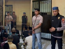 Tak Hanya untuk Personel, Polres Bulukumba Gelar Binrohtal bagi Para Tahanan.