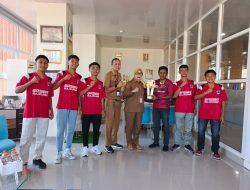 Kadisparpora Bulukumba,Hj.Hamrina Andi Muri,S.Pd,M.Si Terima Kunjungan Tim Atlit Sepak bola Bulukumba United.