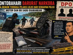 Bontobahari Darurat Narkoba: Dua Oknum terduga Pelaku Lolos Dari Sergapan Polisi. Motor dan BB Sabu Diamankan.
