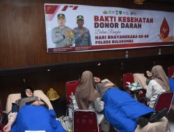 59 Kantong Darah Terkumpul dalam Bakti Kesehatan Polres Bulukumba Sambut Hari Bhayangkara ke-80