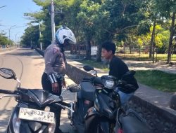 Satlantas Polres Bulukumba Tingkatkan Patroli Rutin di Jalur Dua Pantai Merpati