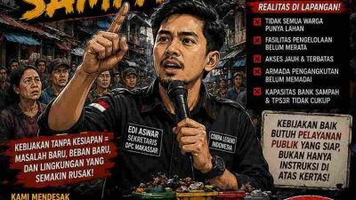 Cobra Legend Indonesia DPC Makassar Soroti Lemahnya Kesiapan Pemerintah dalam Menerapkan Sistem Pengelolaan Sampah Baru