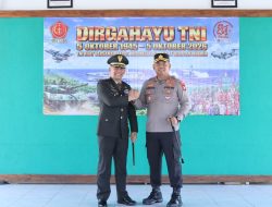 Perkuat Sinergitas TNI-Polri, Kapolres Bulukumba Kunjungi Kodim 1411/Bulukumba Sampaikan Ucapan Selamat HUT TNI ke-81